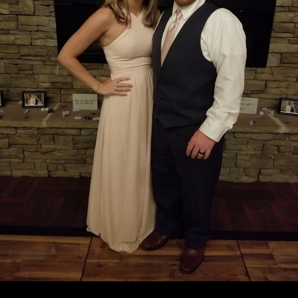 Lulus beige air of romance maxi dress - Picture 3 of 3